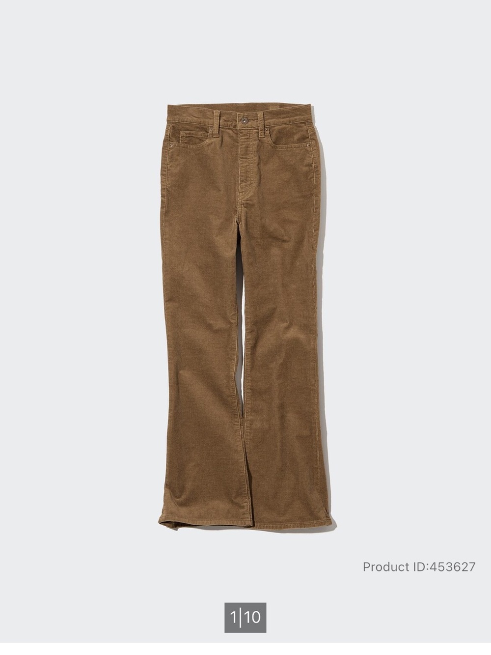 Uniqlo Women's Corduroy Flared Pants — Brown